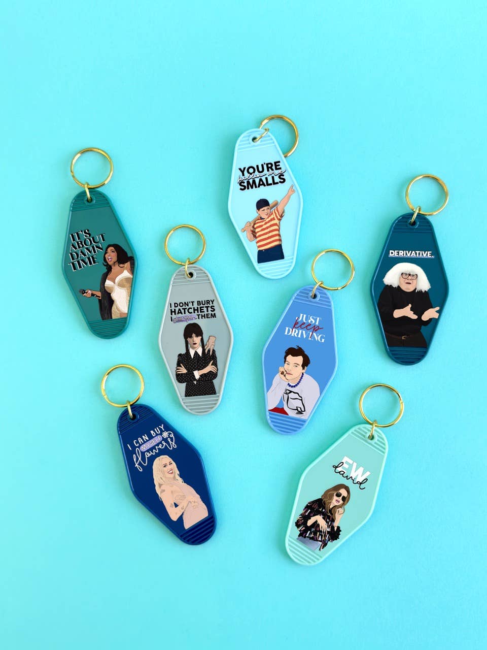 Miley Cyrus I Can Buy Myself Flowers Motel Keychain