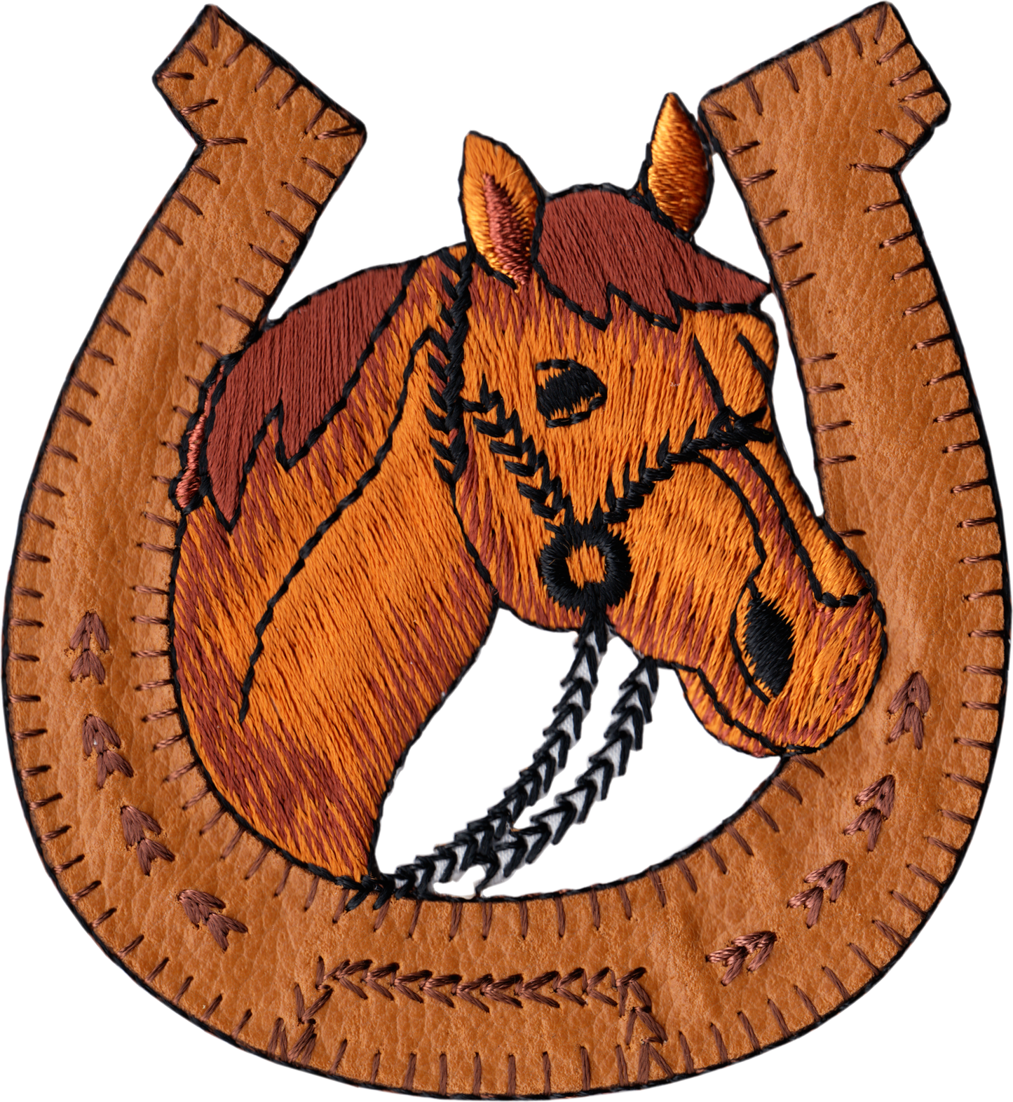 Patch - Country Western Horse & Horseshoe - Cowboy Rodeo