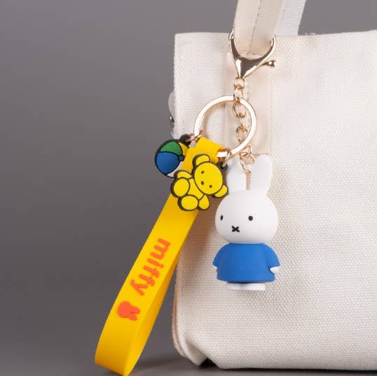 Green Miffy Character Figure Key Holder | Bag Charm | Gift Key Ring