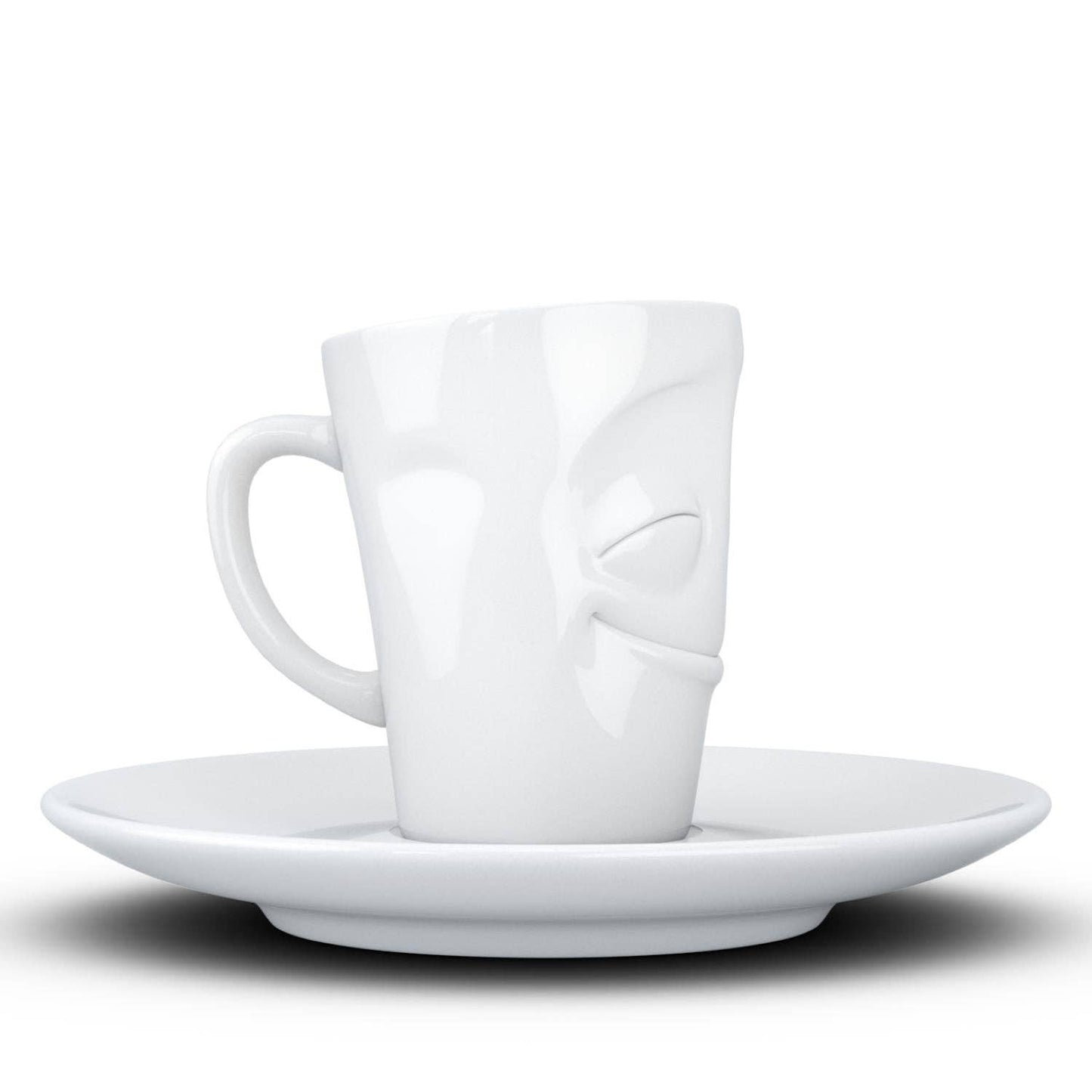 Cheery Face Espresso Cup with Saucer