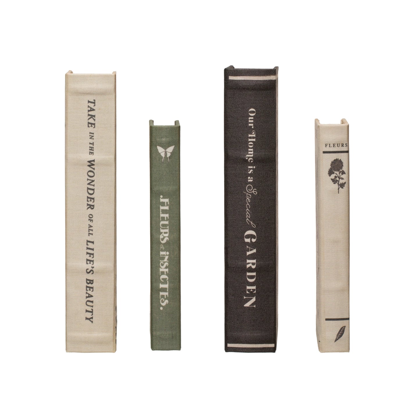 Book Storage Boxes with Garden Studies Prints