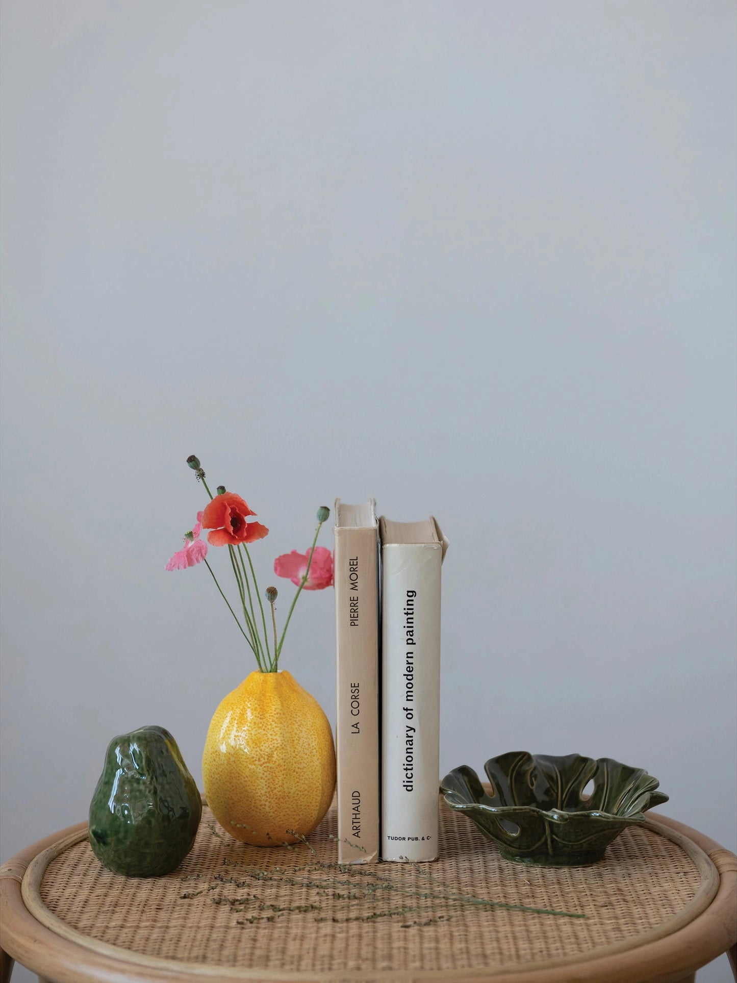 Glazed Stoneware Leaf Shaped Bowl