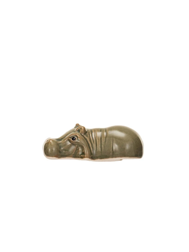 Stoneware Floating Baby Hippo