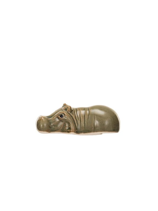 Stoneware Floating Baby Hippo