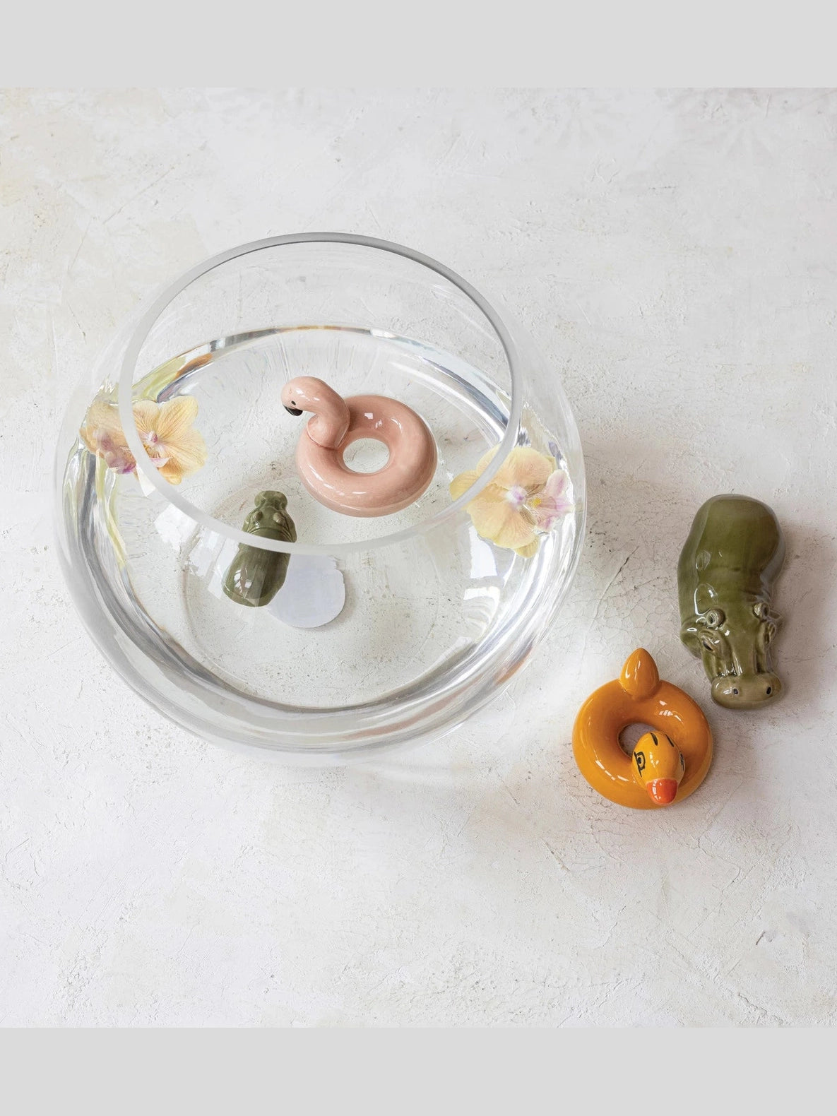Stoneware Floating Baby Hippo