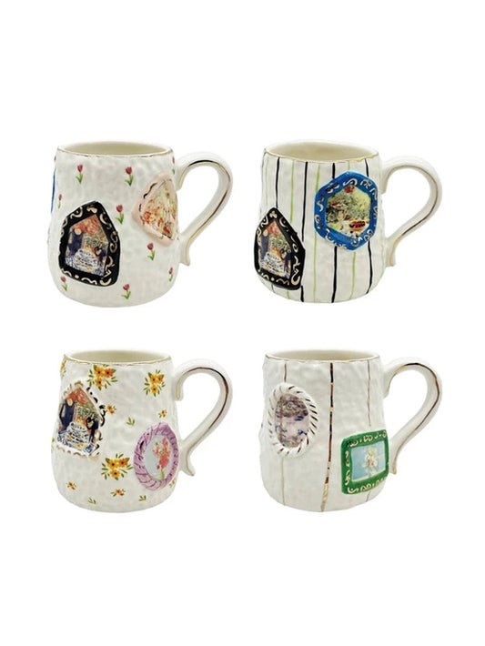 Embossed Hand-Painted Mug | Heirloom Collection