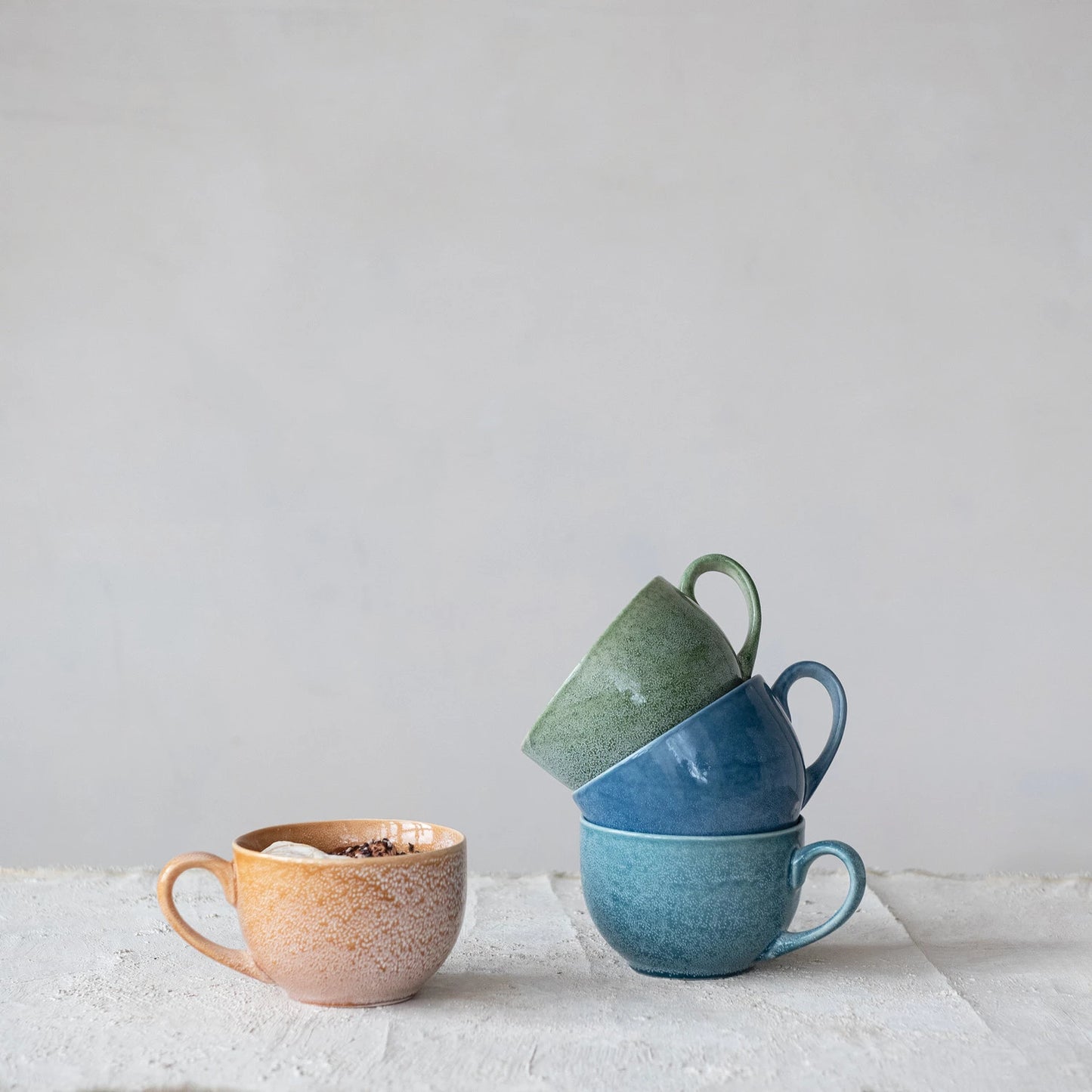 22 oz. Stoneware Mug/Bowl, 4 Colors