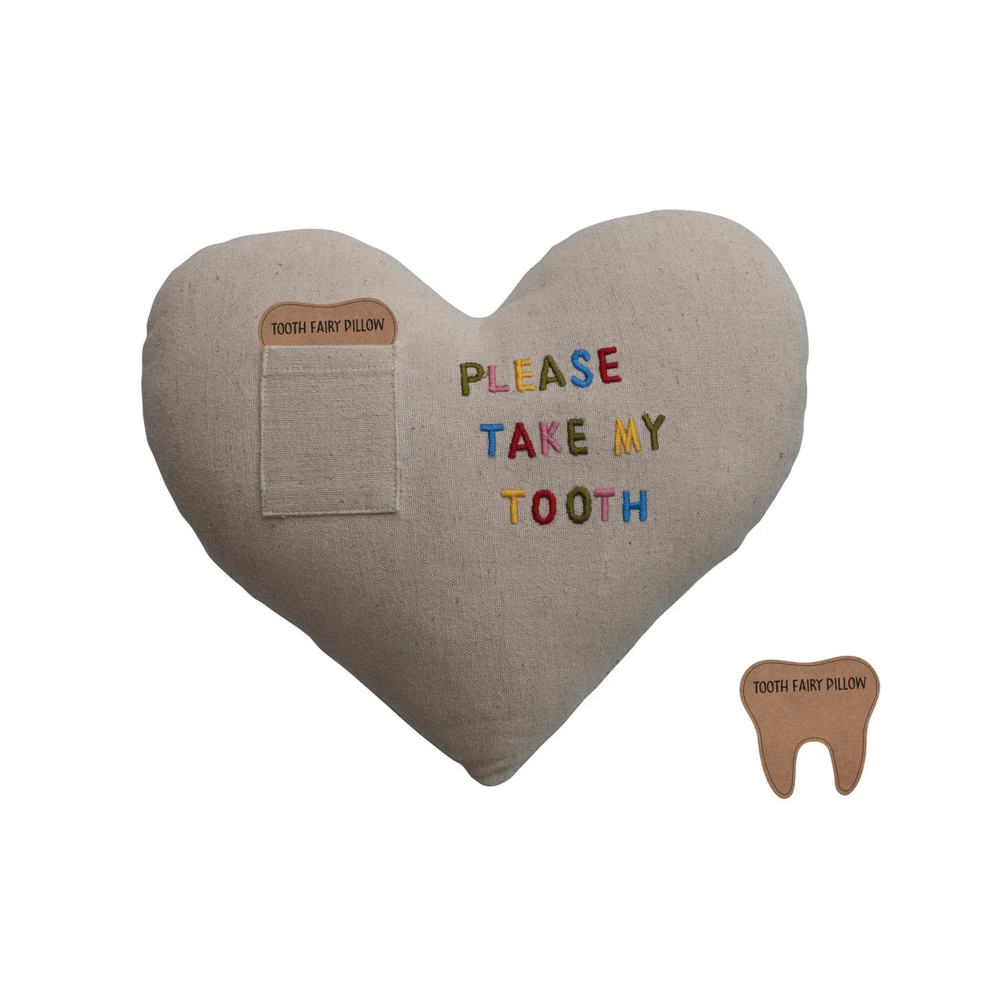 "Please Take My Tooth" Cotton & Linen Pillow