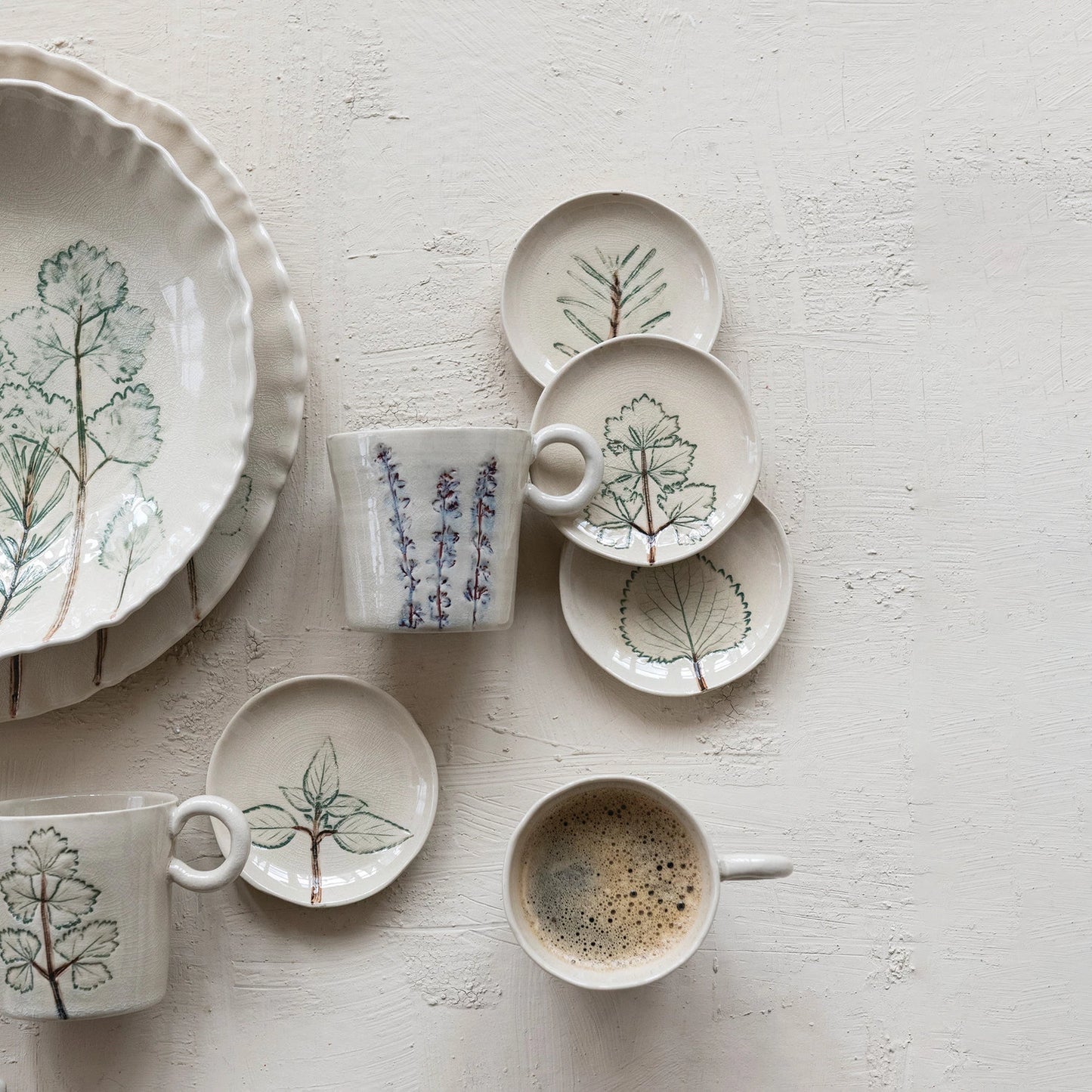Hand Painted Botanical Dish