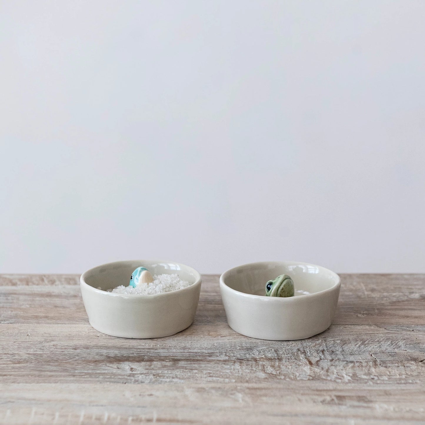 Hand-Painted Stoneware Dish