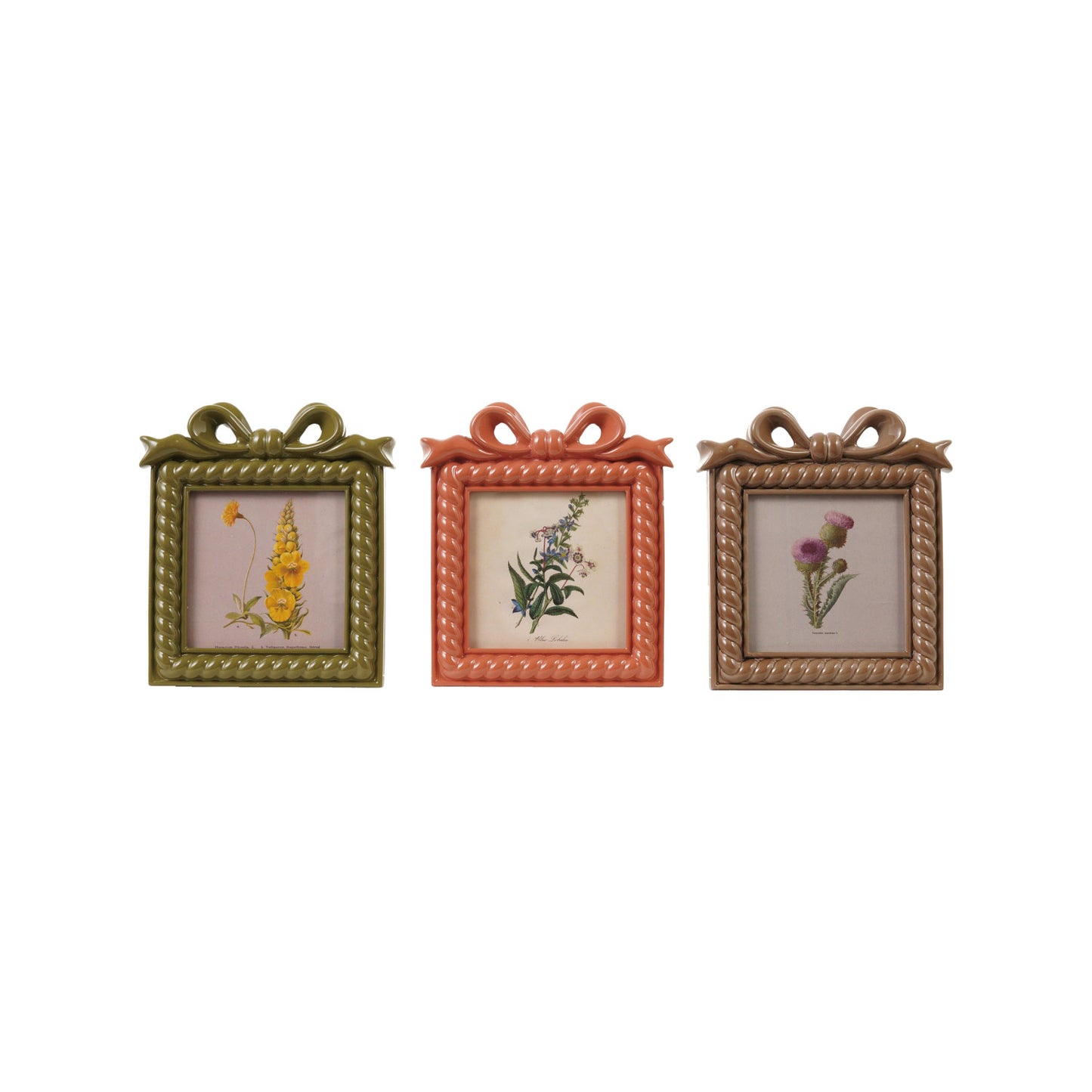 Resin Photo Frame/Bow and Flowers