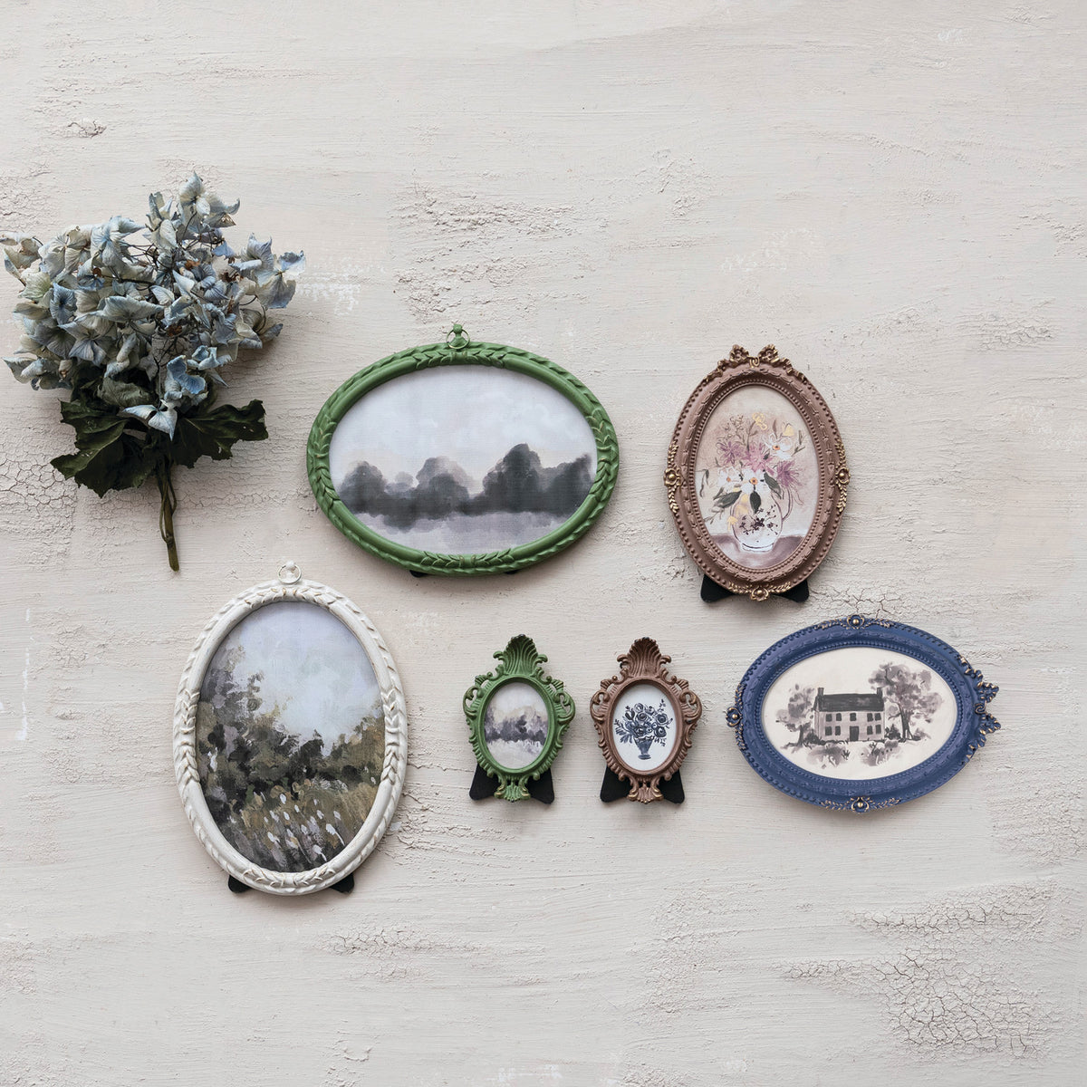 Pewter Framed Glass Decor/Photo Frame - 2 Colors