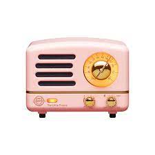 Metal Bluetooth & FM Radio Speaker - Pink
