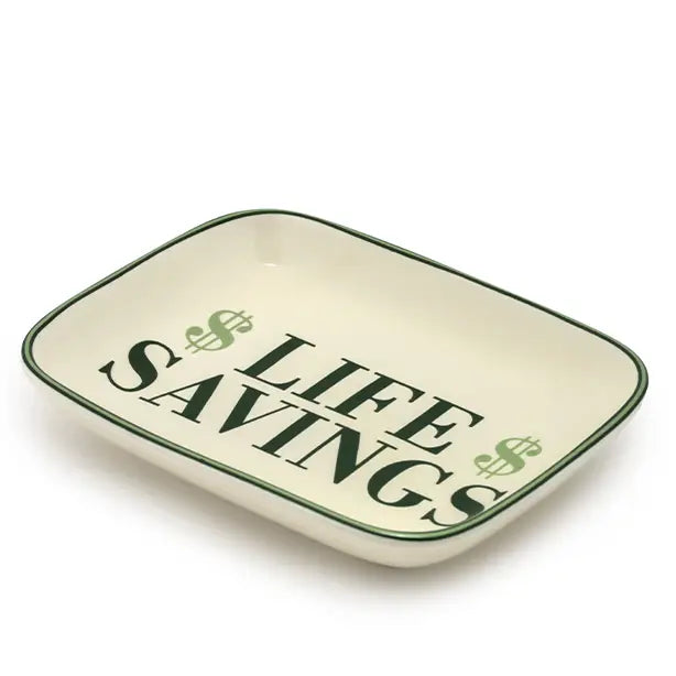 Life Savings Ceramic Trinket & Jewelry Tray