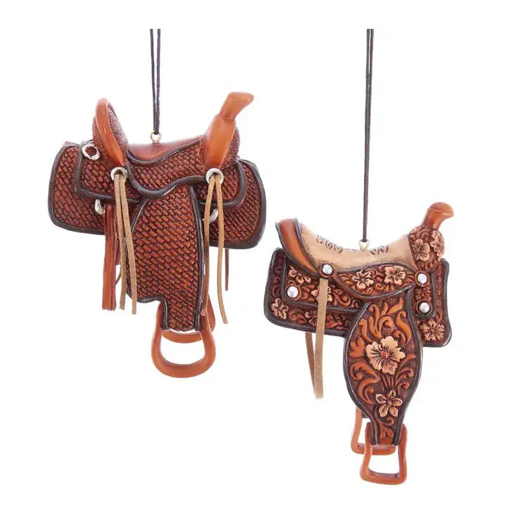 Western Saddle Ornament