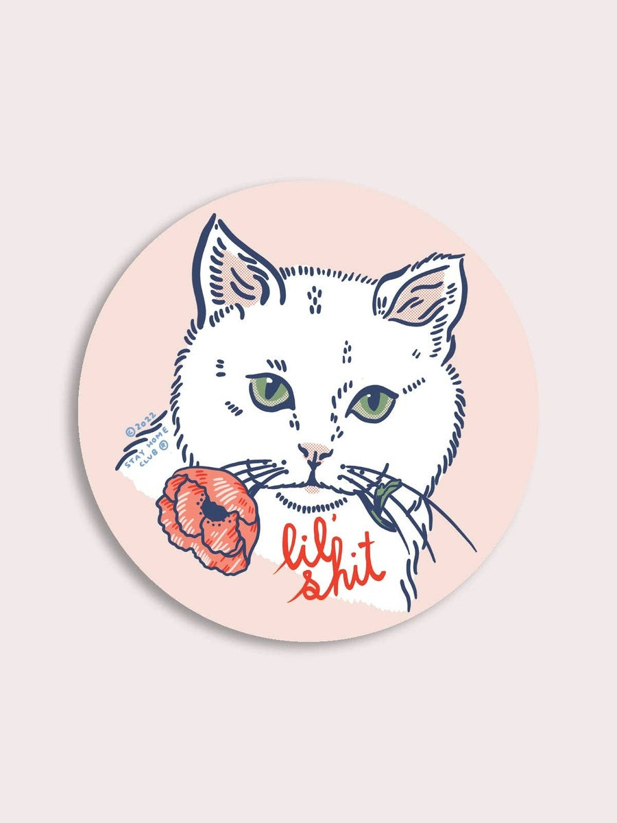 Lil Shit (Cat) Vinyl Sticker