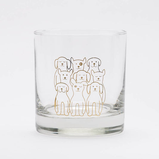 Gold Dog Whiskey Glass