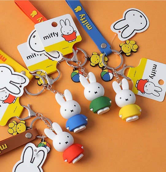 Green Miffy Character Figure Key Holder | Bag Charm | Gift Key Ring