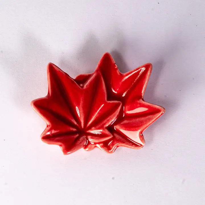 Maple Leaves Momiji Porcelain Chopsticks Rest