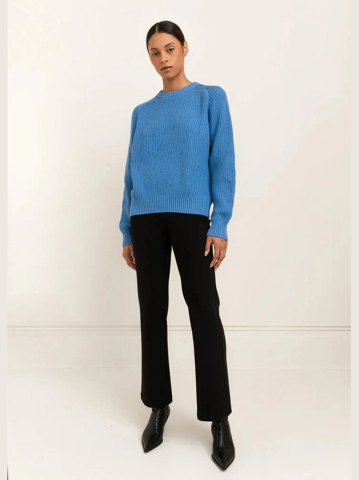 Avery Crew Neck Sweater | Blue Daisy