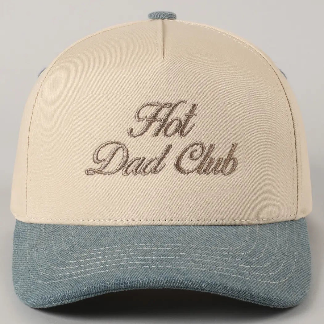 Hot Dad Club Lettering Embroidery Trucker Hat