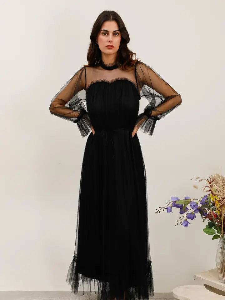 Iryna Long Tulle Dress