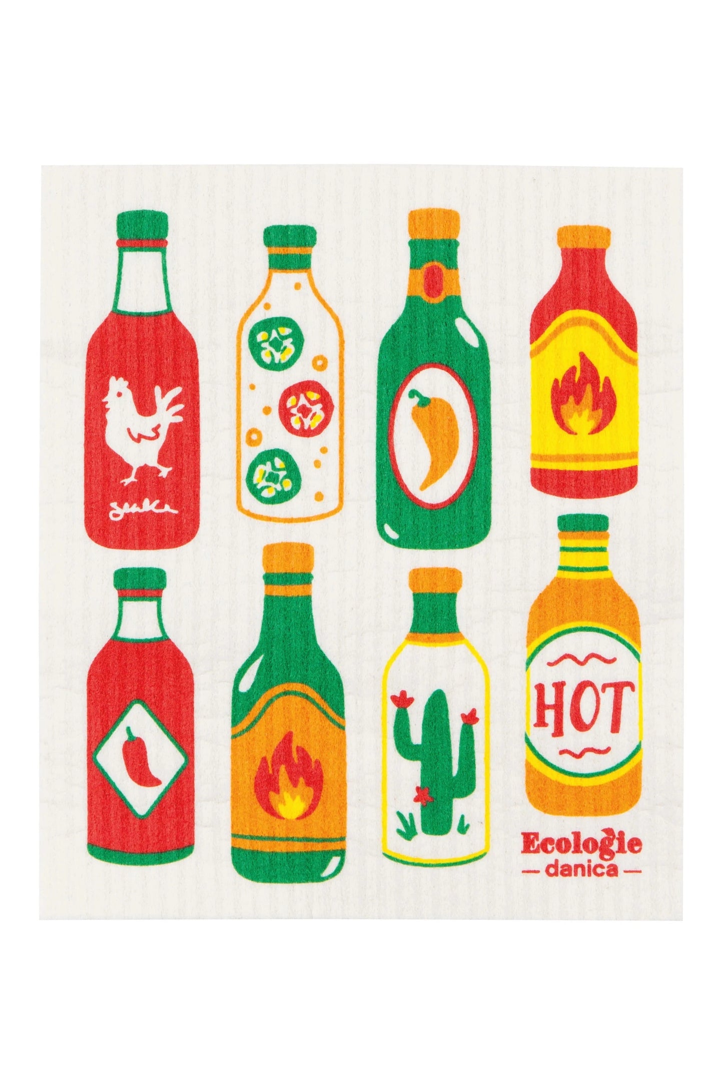 Hot Sauce Swedish Sponge Cloth