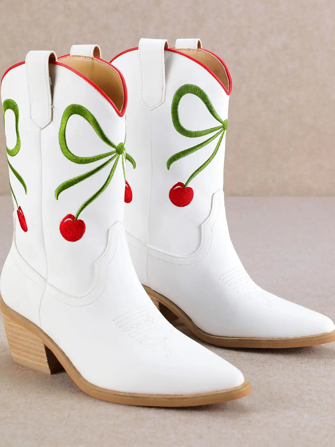Zeta Cowboy Boots | Cherry