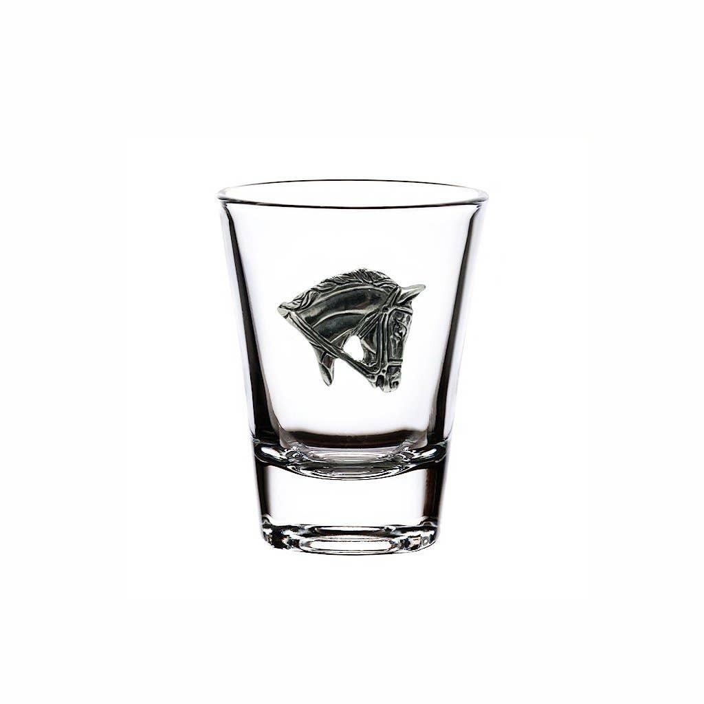 Menagerie Horse Head 2 Ounce Classic Shot Glass
