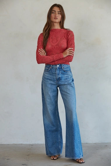 Knit Seamless Jacquard Top