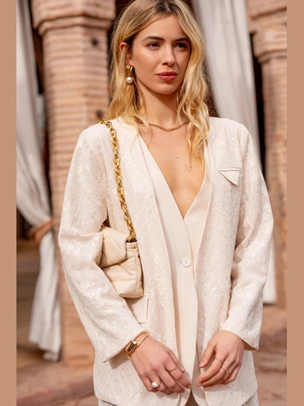 2-in-1 Sequin Lace Jacket