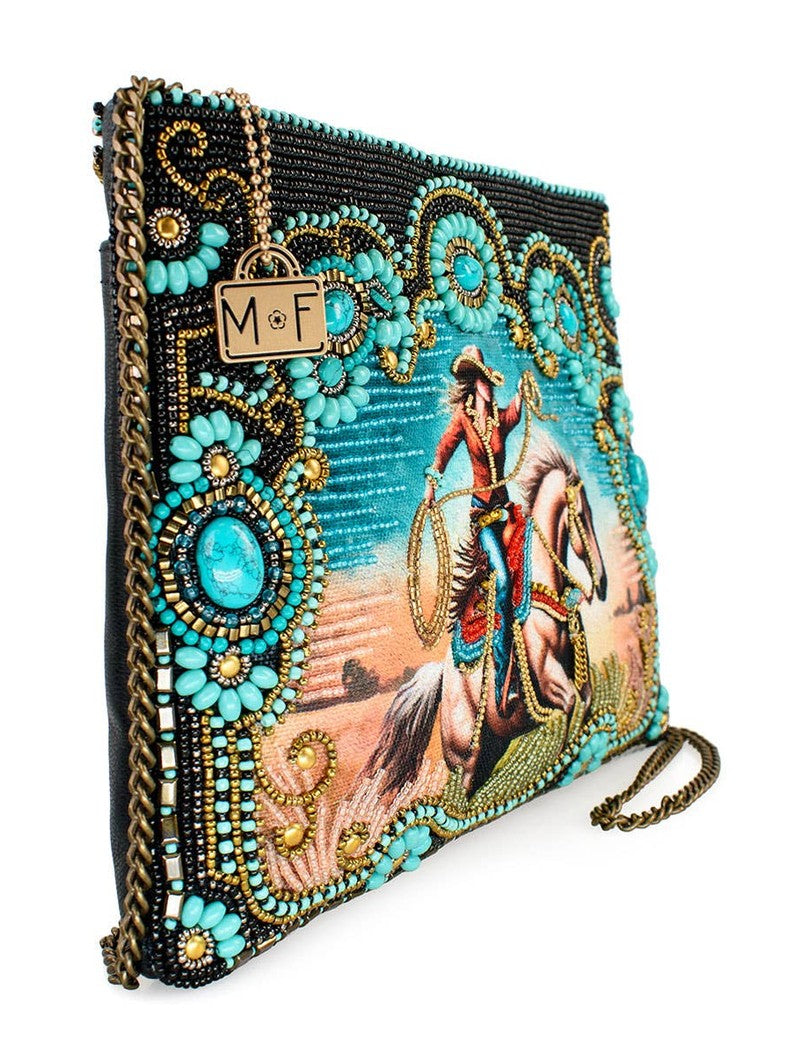 Cowgirl Beaded and Embroidered Western Crossbody Handbag