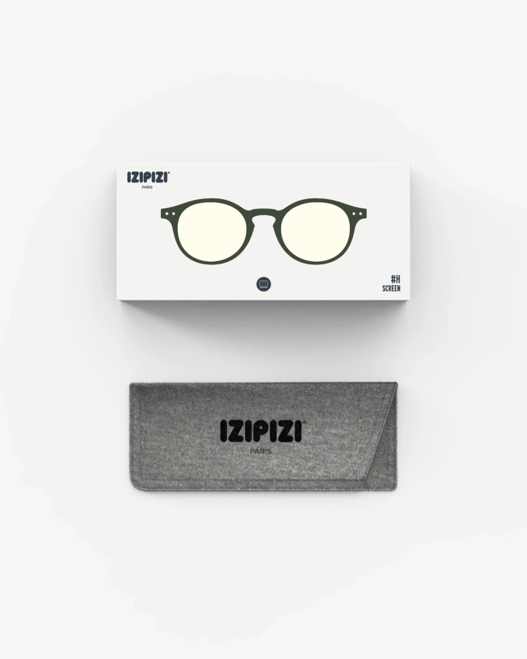 Izipizi Screen Glasses #H | Kaki Green l +0