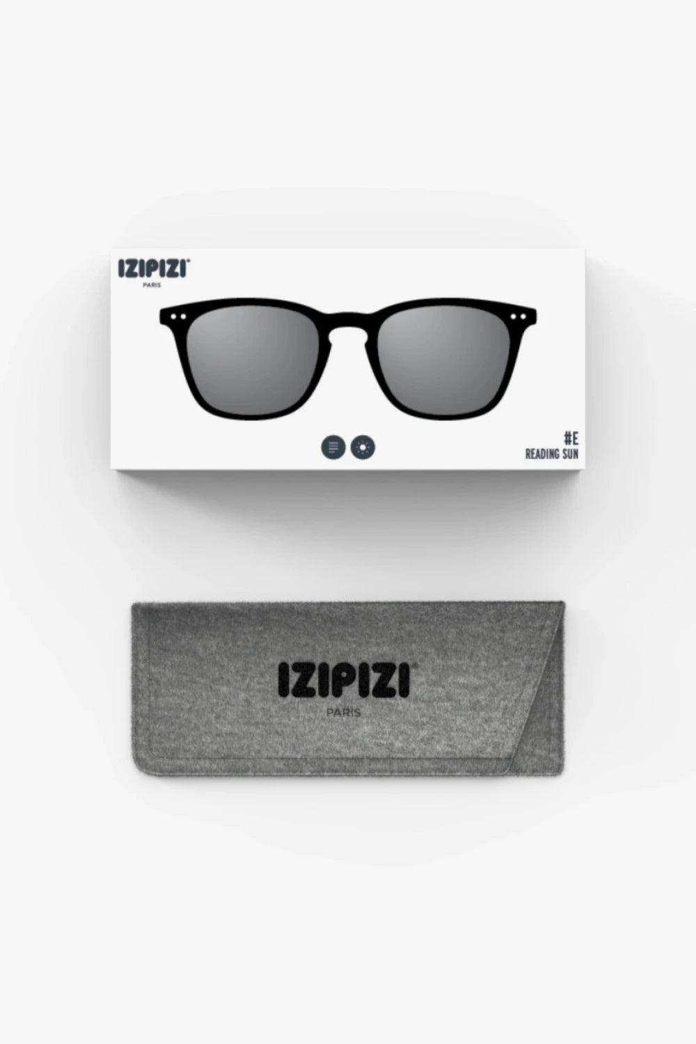 Izipizi Sun Glasses #E | Black with Grey Lenses