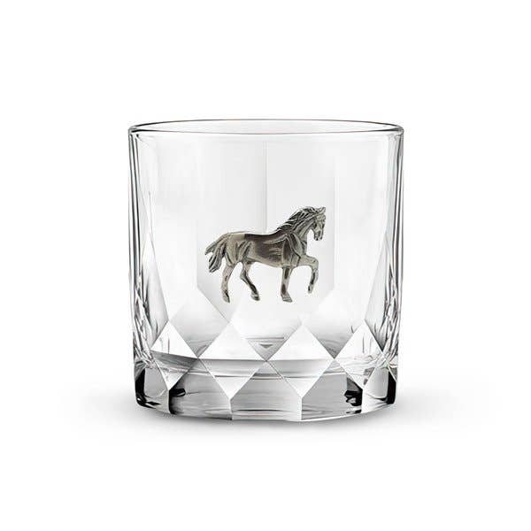 Menagerie Horse Classic Rocks Glass/Tumbler