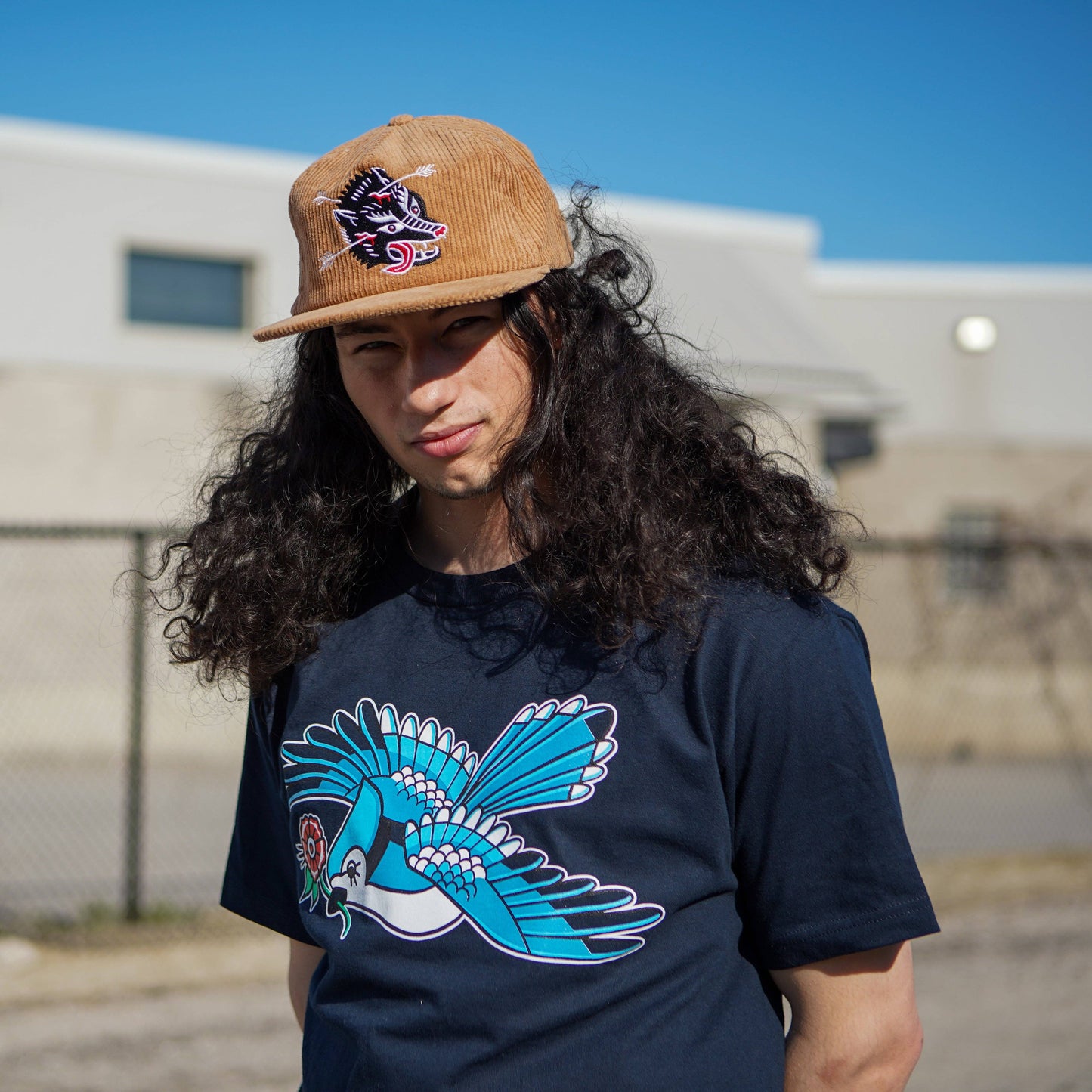 Wolf Corduroy Hat