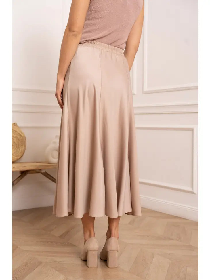 Valentine Plain Satin Skirt