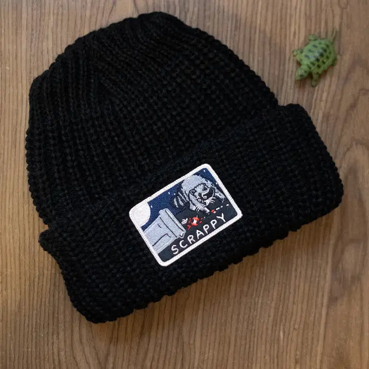 Scrappy Raccoon Chunky Beanie