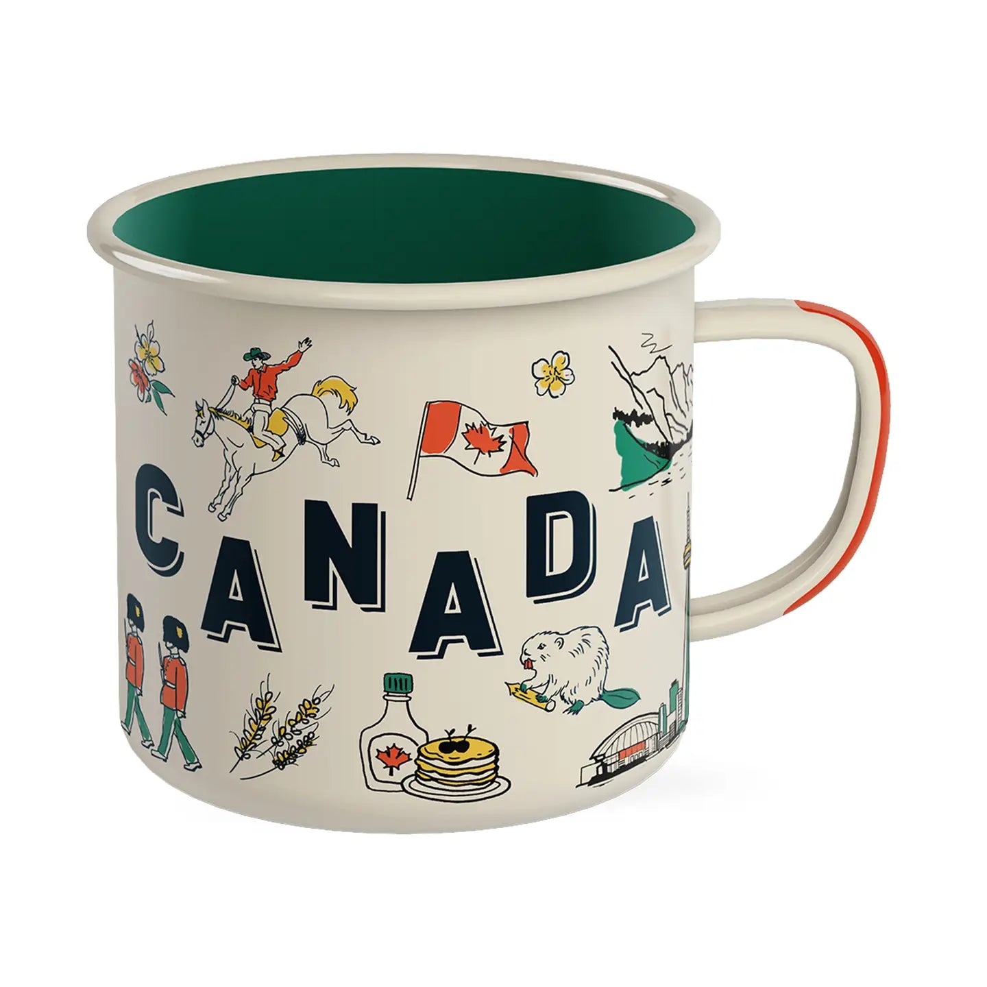 Canada Icons – 350ml Enamel Mug