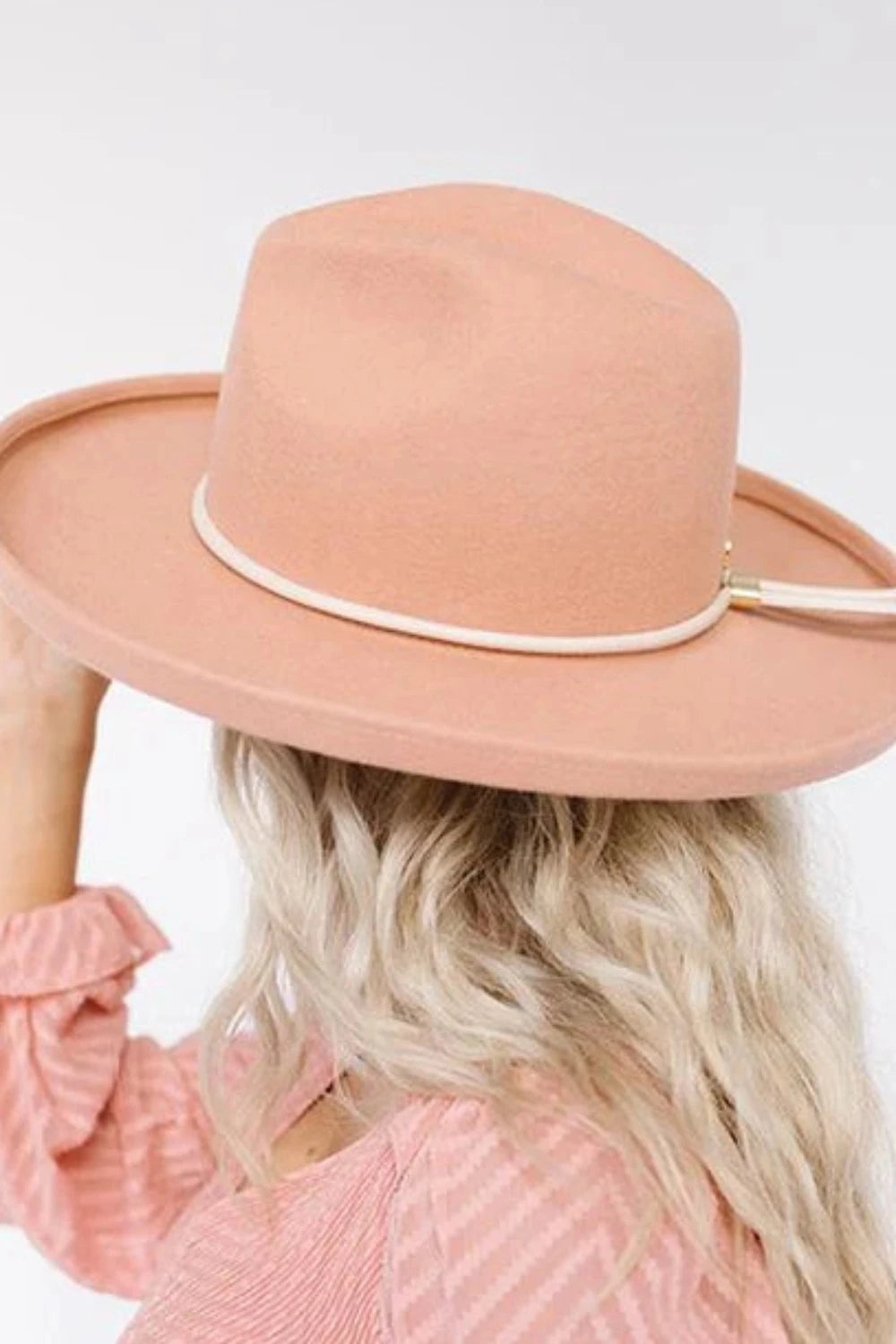 The Cara Loren Pencil Brim Hat | Dusty Pink