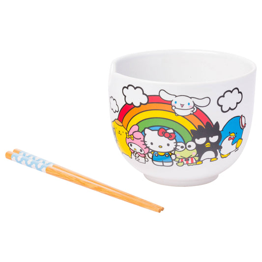 Hello Kitty and Friends Ramen Bowl with Chopsticks