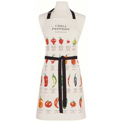 Chili Peppers Print Apron