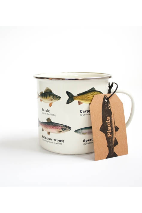 Enamel Mug - Multi Fish