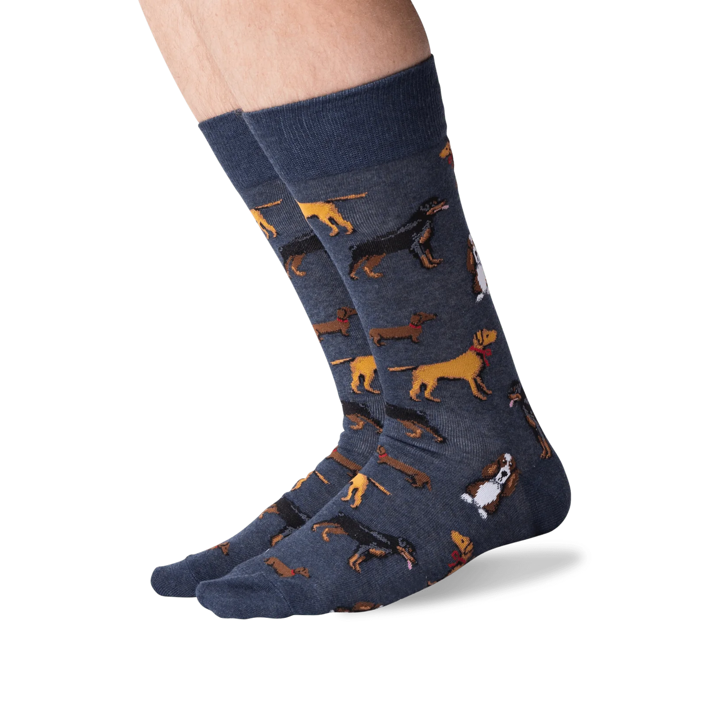 HOTSOX Men's Classic Dogs Crew Socks