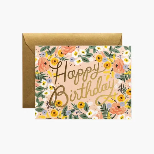 Rifle Paper Co Rose Birthday Card