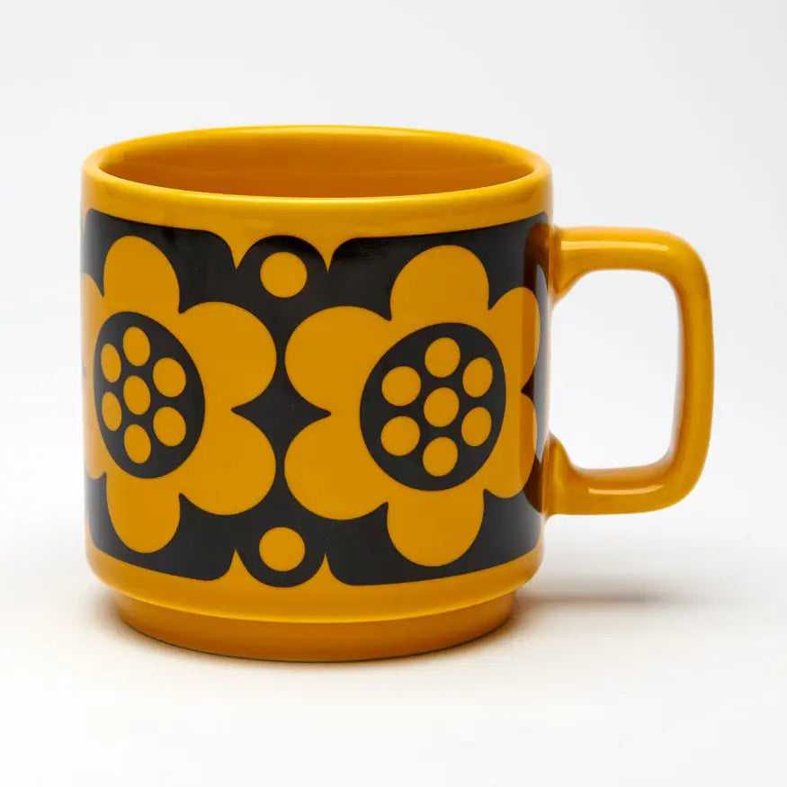 Magpie X Hornsea Mug Geo Flower Yellow