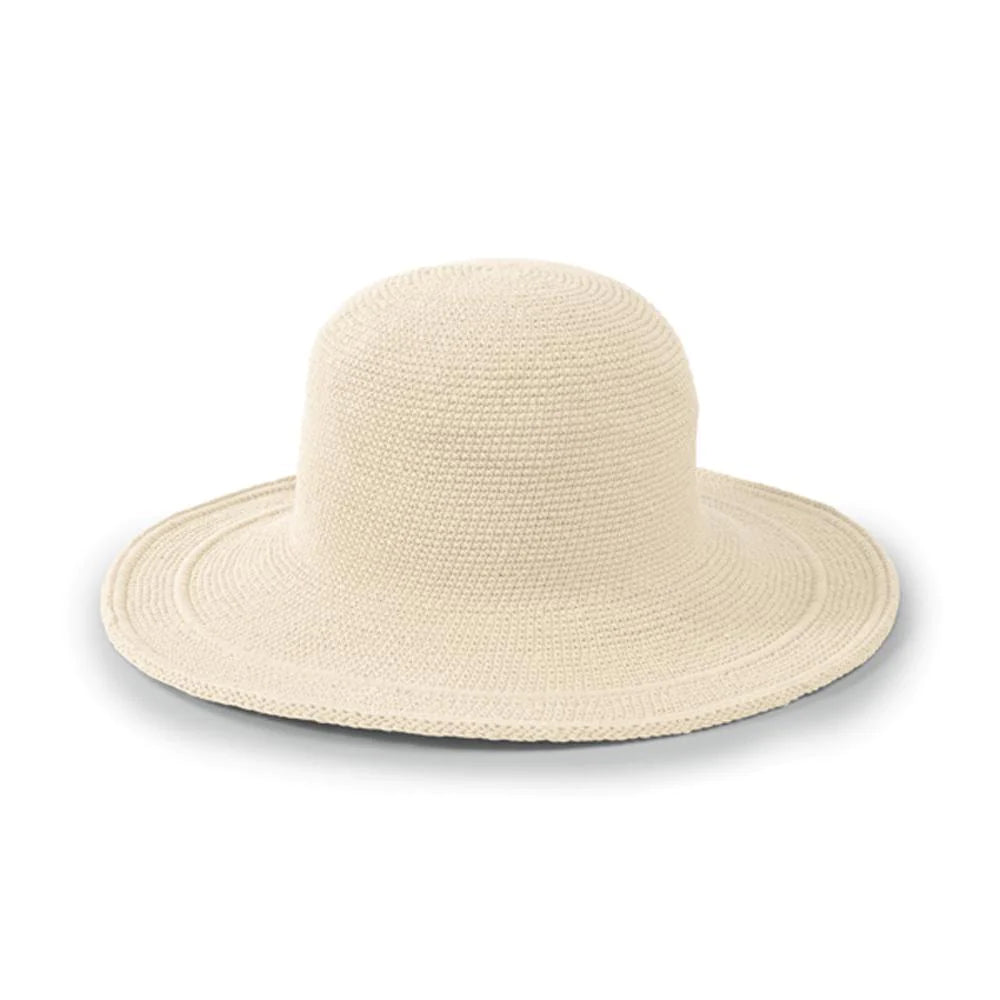 Women's Cotton Crochet Large Brim Hat