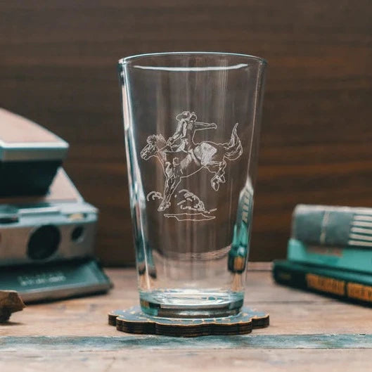 Cowboy Pint Glasses