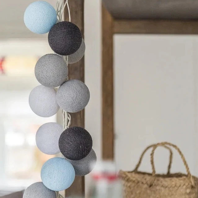 Cotton Ball Light String | 50 Lights