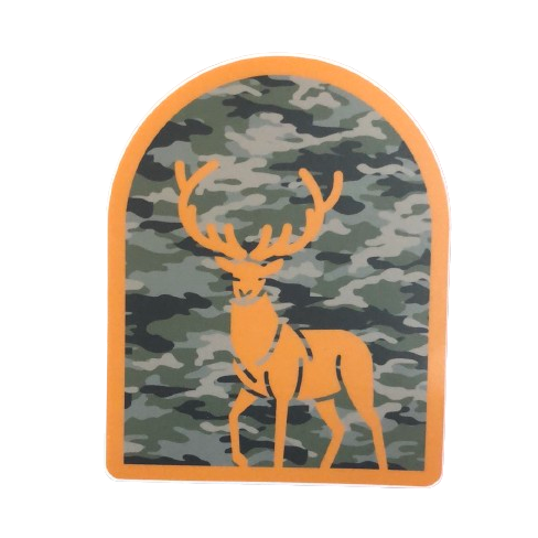 Camo Deer Sticker